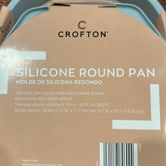 Crofton Silicone Round Pan. Set of 2. 10inch. NWT - Picture 3 of 5